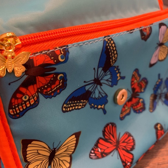 Lug Swizzle jewelry/cargo case in Coral NWT plus 2 new butterfly cosmetic bags - Picture 9 of 9
